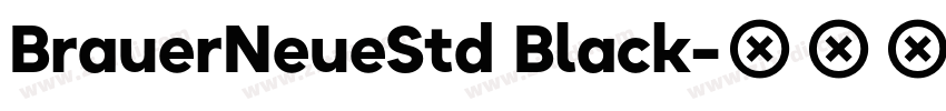BrauerNeueStd Black字体转换